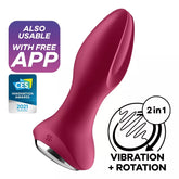 Plug Anal Satisfyer Rotator Plug 2+ App - Cake Sex Shop
